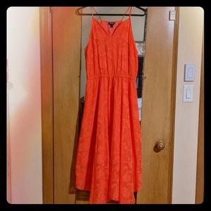 Orange Midi Dress